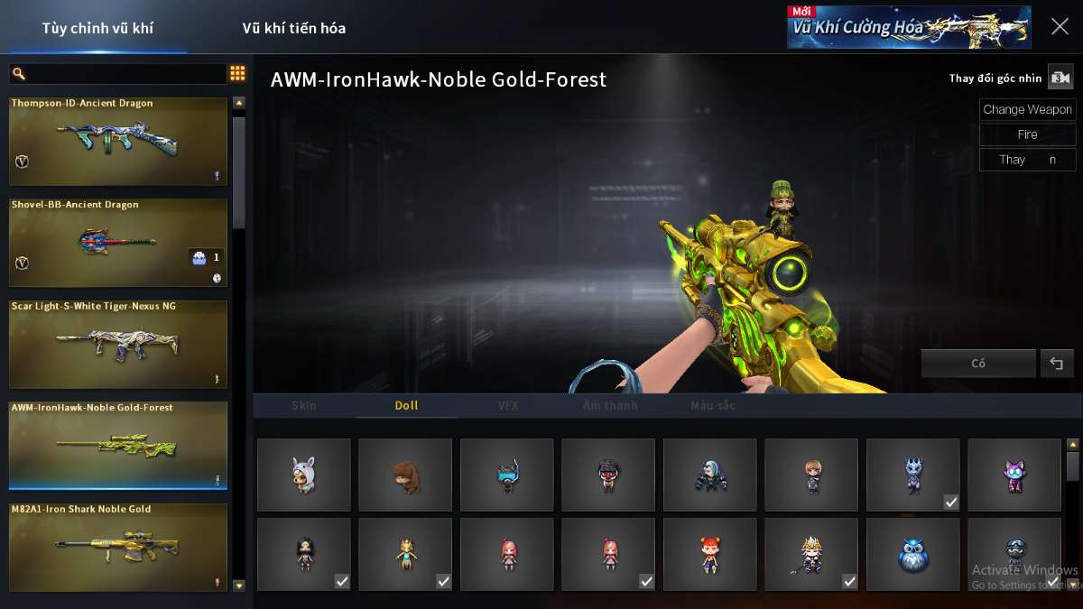 shop acc cf uy tin gia re